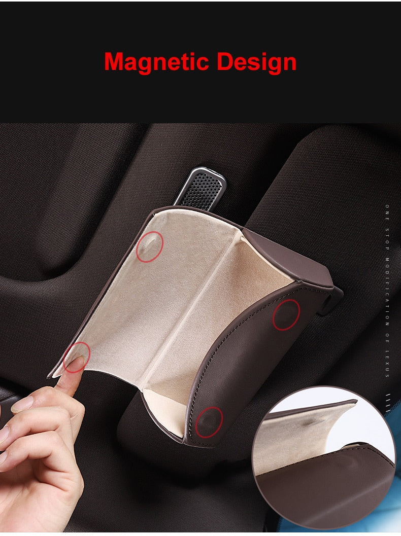 Car Windshield Sunglasses Storage Box