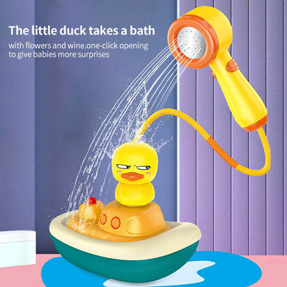 Colorful Rubber Duck Bath Sprinkler Toy