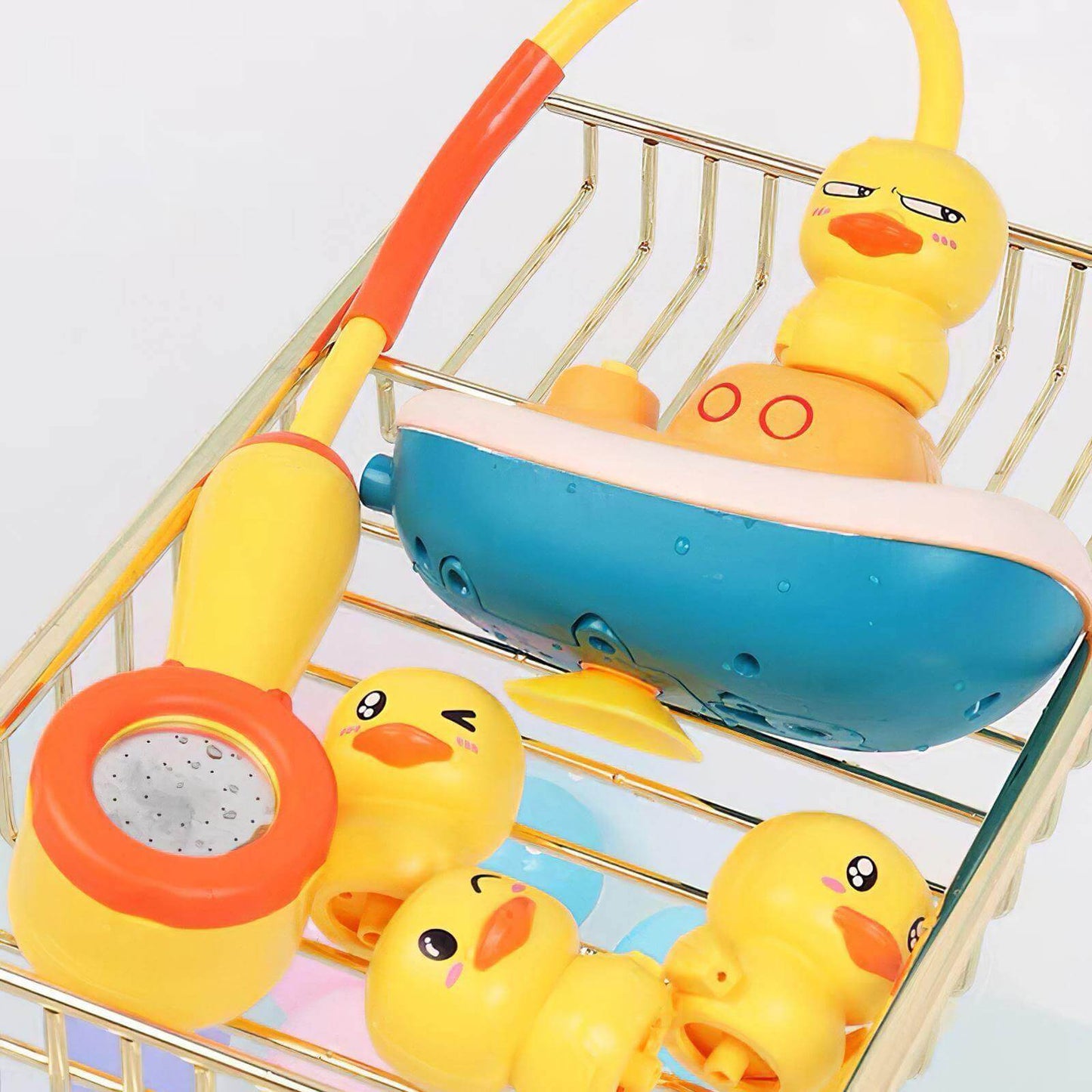 Colorful Rubber Duck Bath Sprinkler Toy