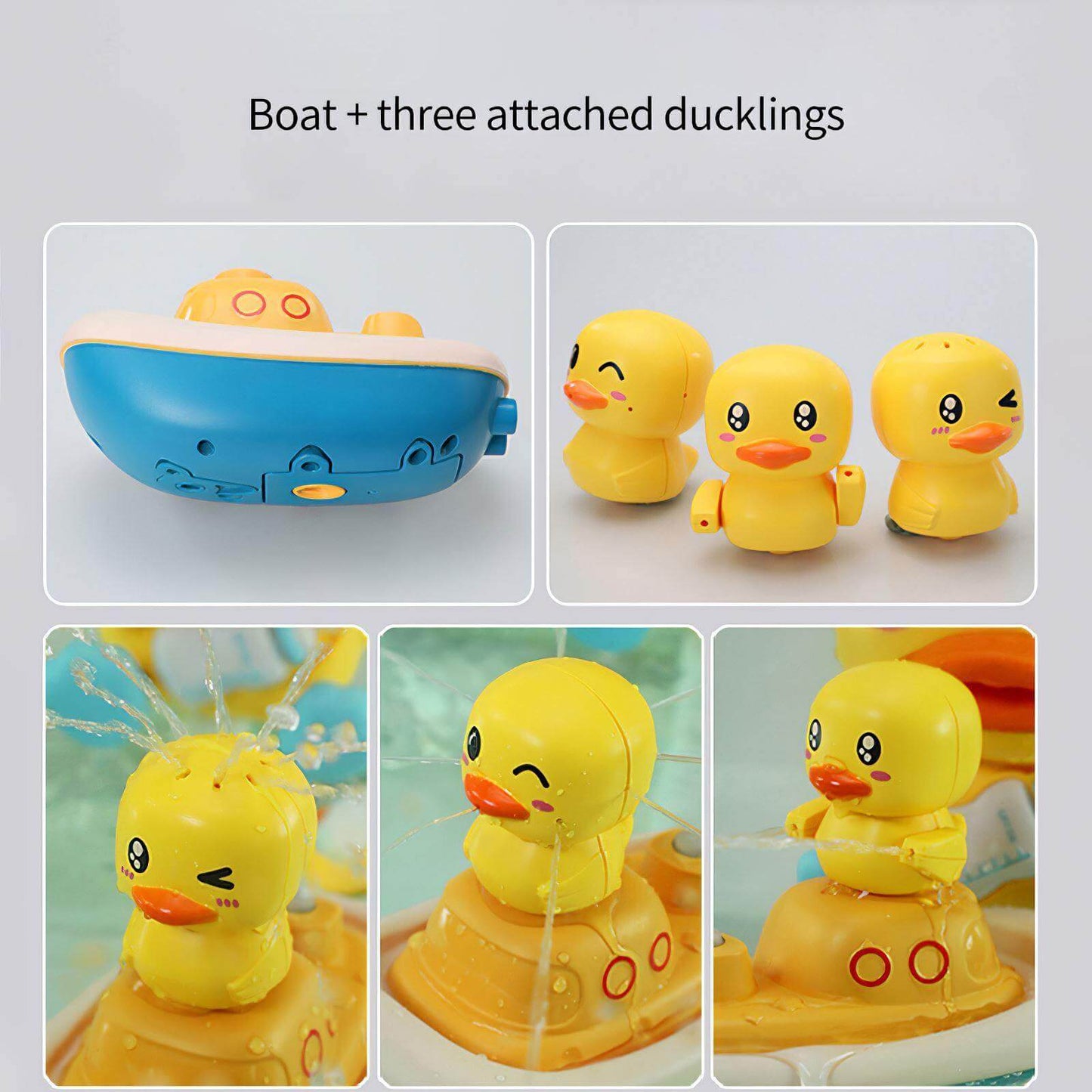 Colorful Rubber Duck Bath Sprinkler Toy