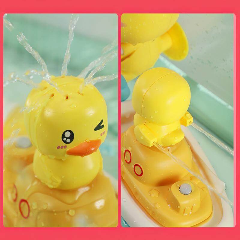 Colorful Rubber Duck Bath Sprinkler Toy