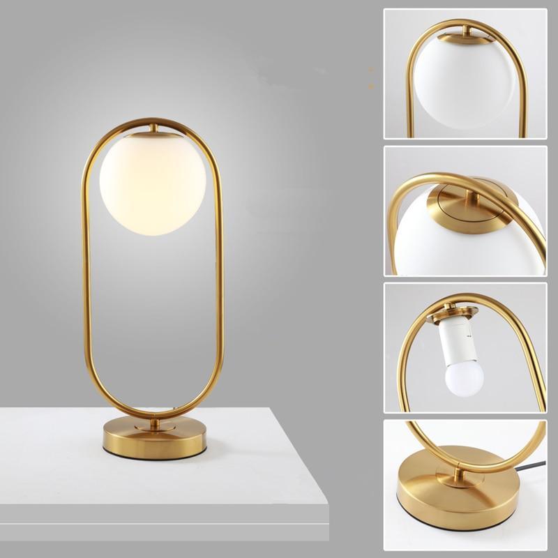 Stylish Glass Globe Desk Lamp