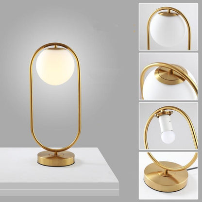 Stylish Glass Globe Desk Lamp