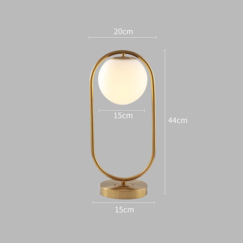 Stylish Glass Globe Desk Lamp