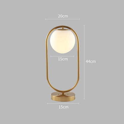 Stylish Glass Globe Desk Lamp