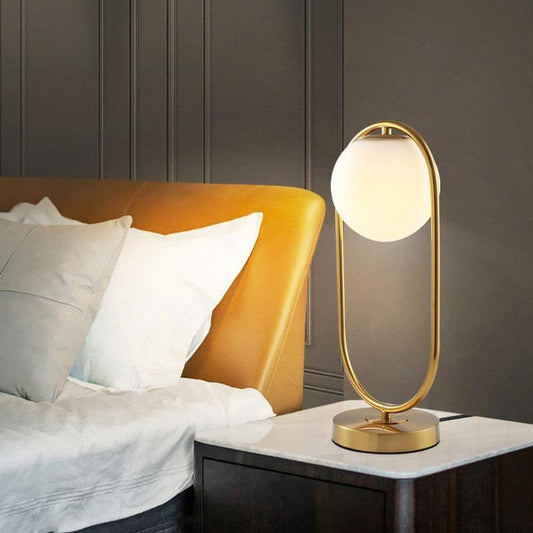 Stylish Glass Globe Desk Lamp - Befez
