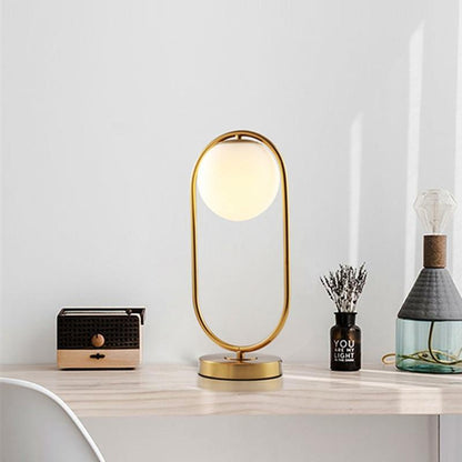 Stylish Glass Globe Desk Lamp
