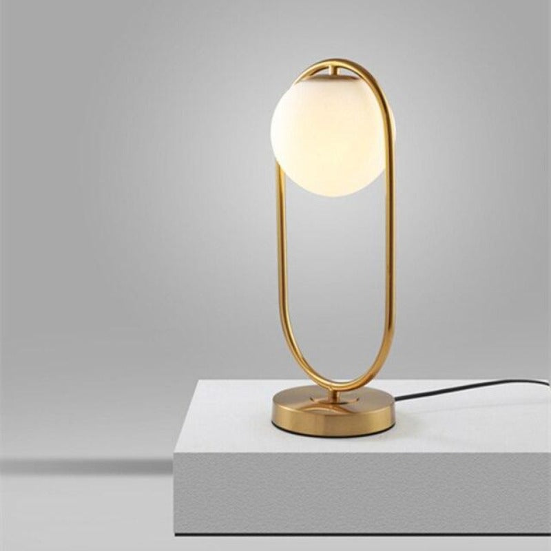 Stylish Glass Globe Desk Lamp