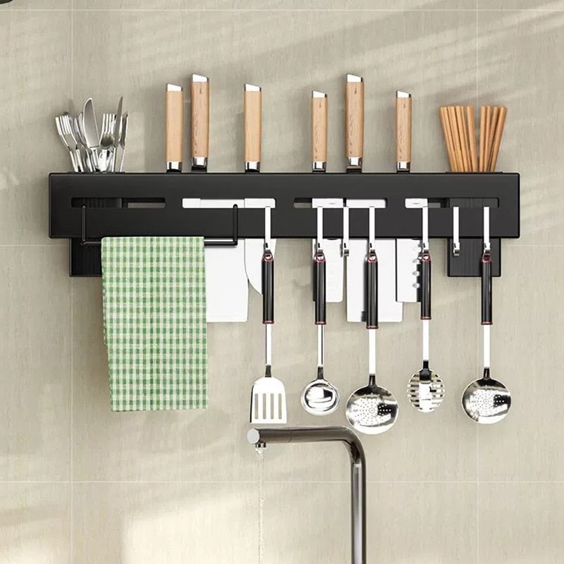 Easy Install Kitchen Utensil Storage Rack