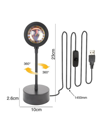 Colorful LED Table Lamp with 4 Light Modes
