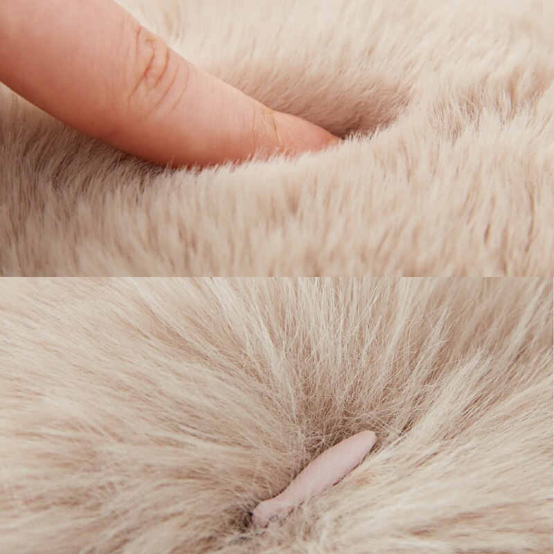 Plush Fuzzy Ball Cushion