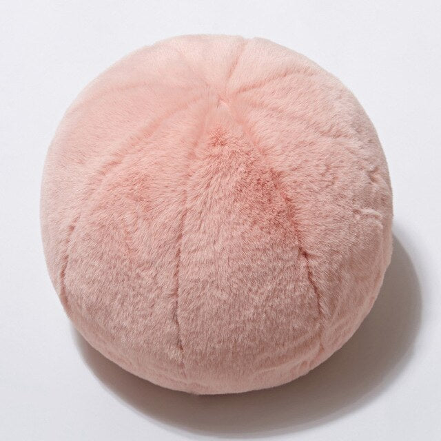 Plush Fuzzy Ball Cushion