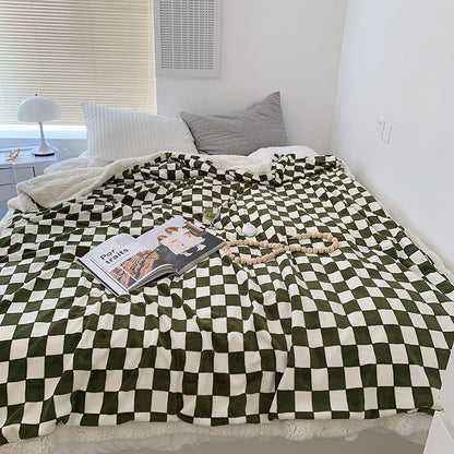 Colorful Plaid Throw Blanket
