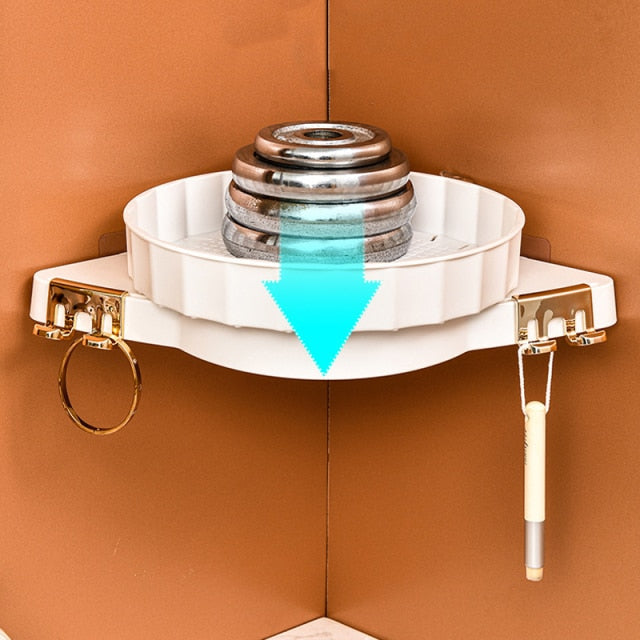 Befez | Space-Saving Soft Pink Bathroom Shelf Unit - Befez