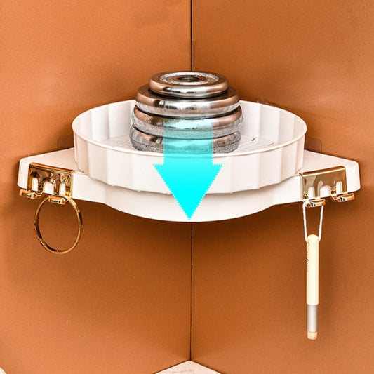 Befez | Space-Saving Soft Pink Bathroom Shelf Unit - Befez
