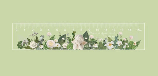 Vintage Floral Wooden Ruler - Befez