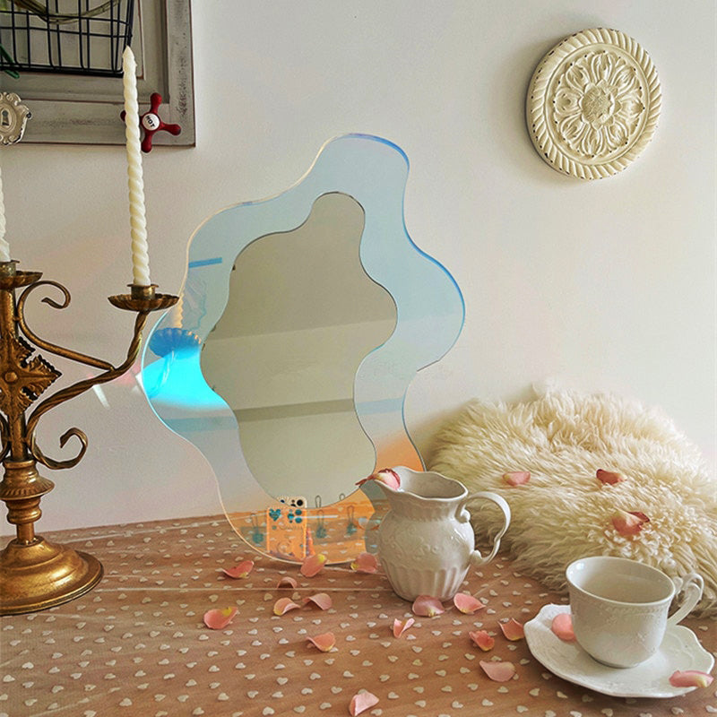 Decorative Glass Floral Wall Mirror
