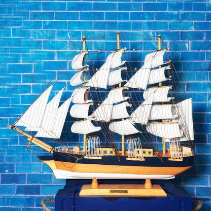 Classic Wooden Sailboat Nautical Decoration