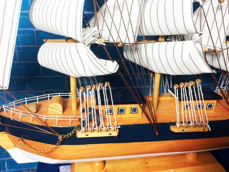 Classic Wooden Sailboat Nautical Decoration