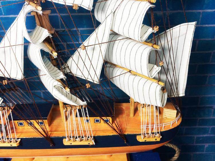 Classic Wooden Sailboat Nautical Decoration