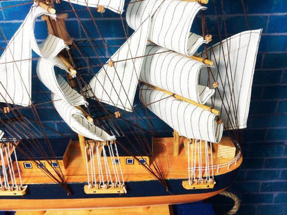 Classic Wooden Sailboat Nautical Decoration