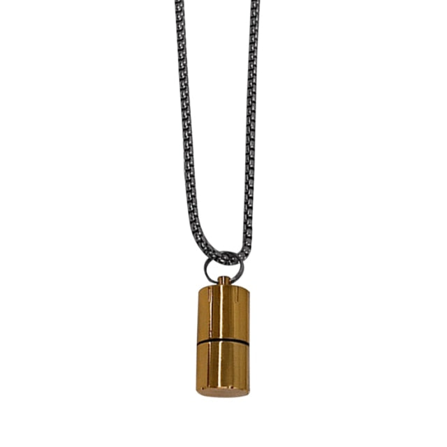 Compact Metal Pocket Lighter Necklace - Befez