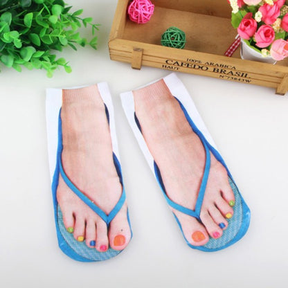 Colorful Quirky Flip Flop Socks