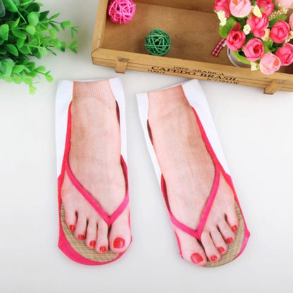 Colorful Quirky Flip Flop Socks