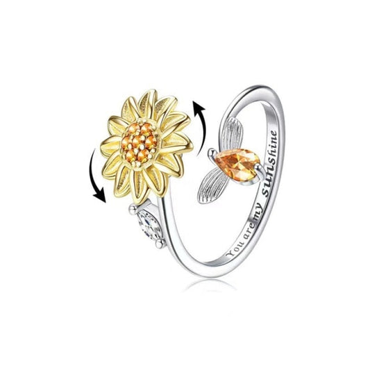 Befez | Beautiful Floral Spinning Ring - Befez