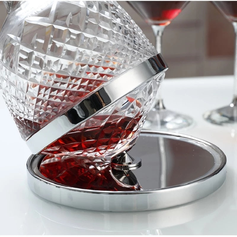 Luxurious Glass Crystal Wine Carafe