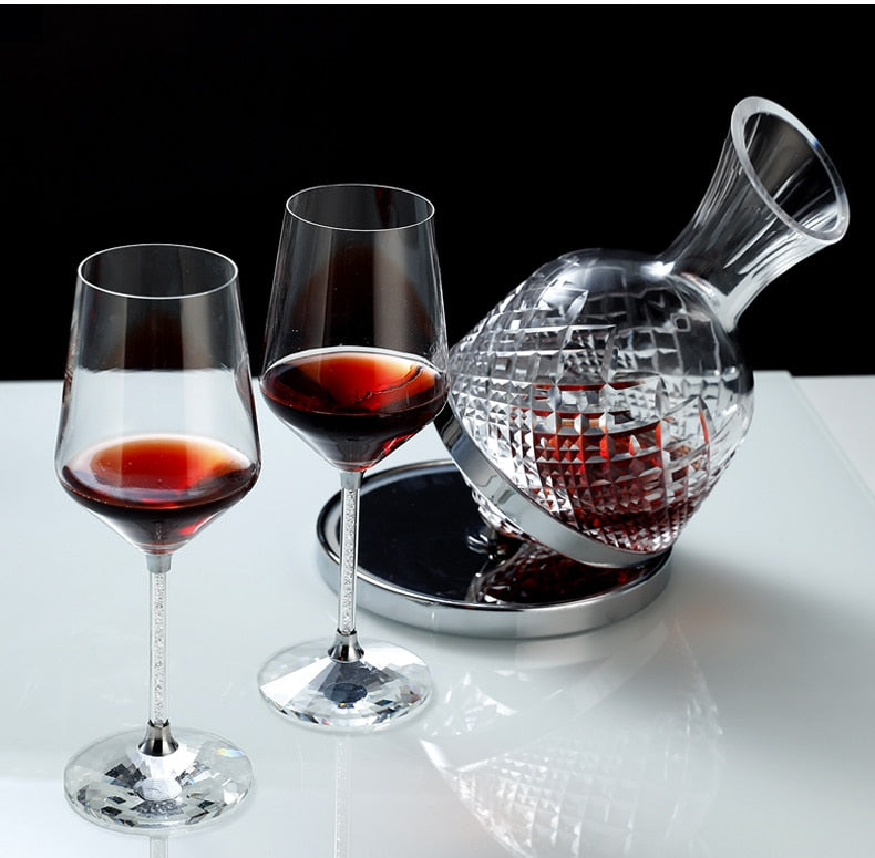 Luxurious Glass Crystal Wine Carafe