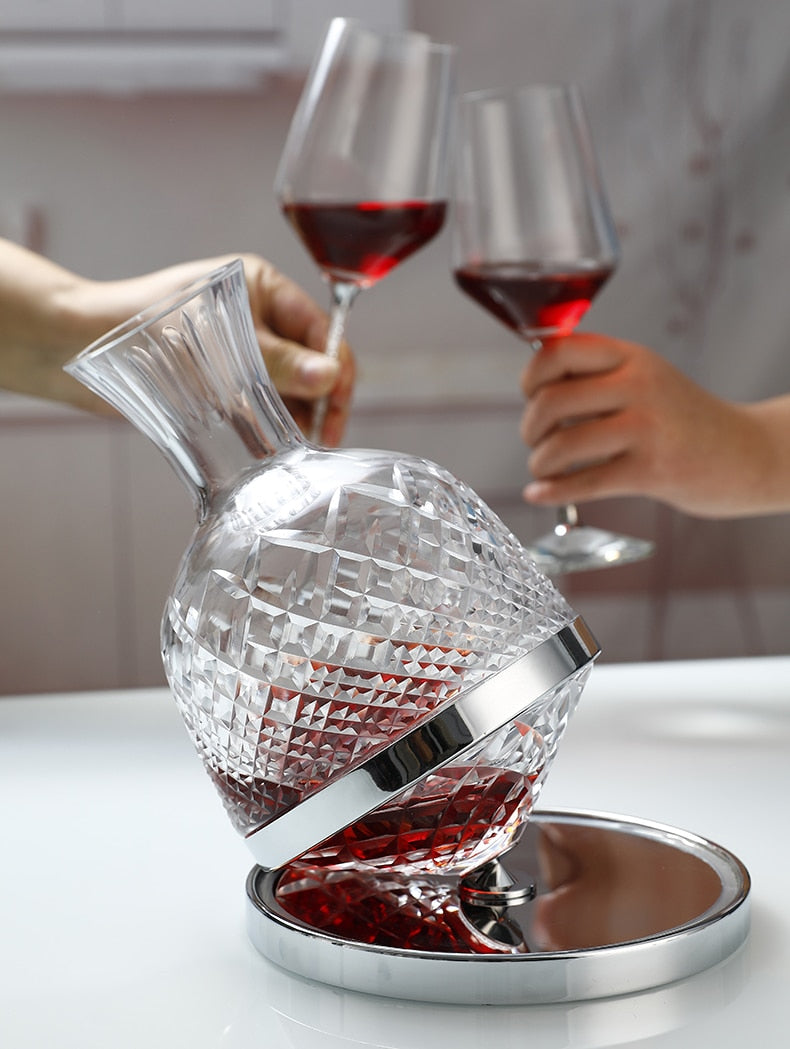 Luxurious Glass Crystal Wine Carafe