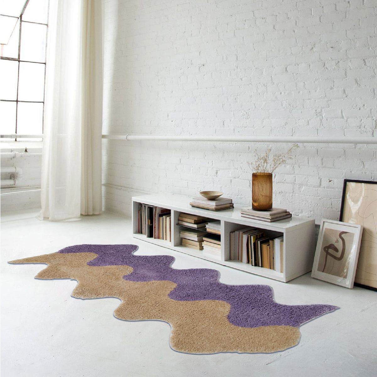 Stylish Dual Color Slim Rug