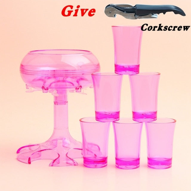Stylish Glass Beverage Serving Pitcher Set - Befez