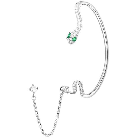 Trendy Snake Design Drop Hoop Earrings - Befez