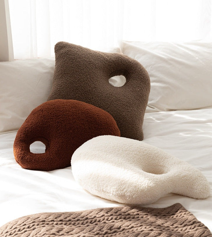 Soft Round Wool Pillow