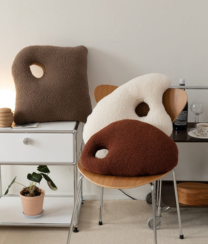Soft Round Wool Pillow