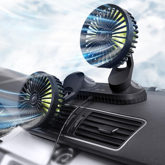 Car Phone Mount Double USB Vent Fan - Befez