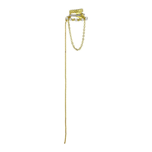 Befez | Chic Drop No Piercing Chain Earrings - Befez