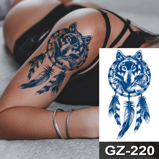 Colorful Animal Fake Tattoo Sticker