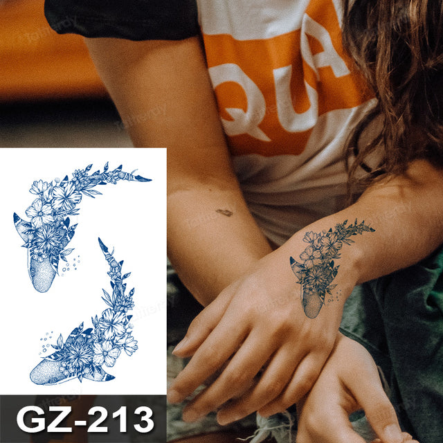 Colorful Animal Fake Tattoo Sticker