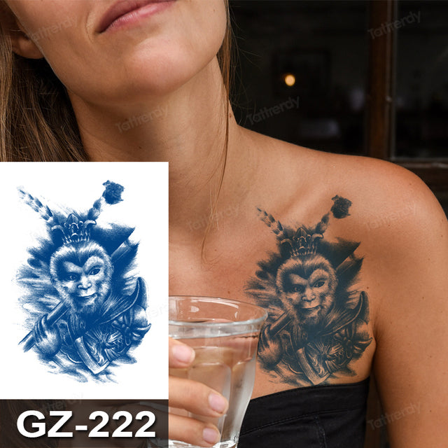Colorful Animal Fake Tattoo Sticker