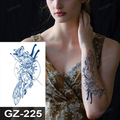 Colorful Animal Fake Tattoo Sticker