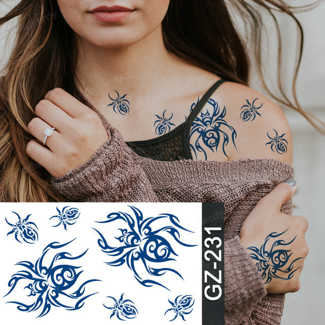 Colorful Animal Fake Tattoo Sticker