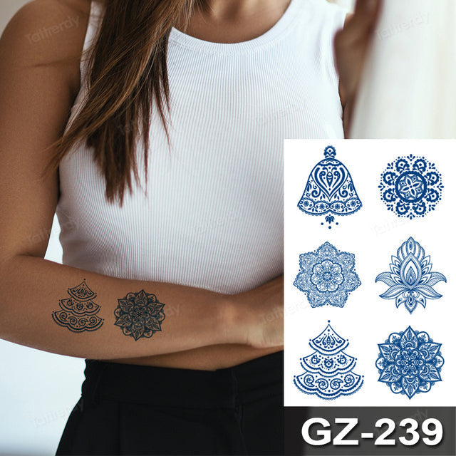 Colorful Animal Fake Tattoo Sticker