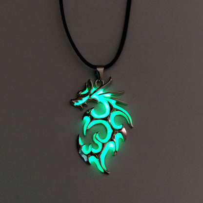 Retro Glow Dragon Pendant Necklace - Befez