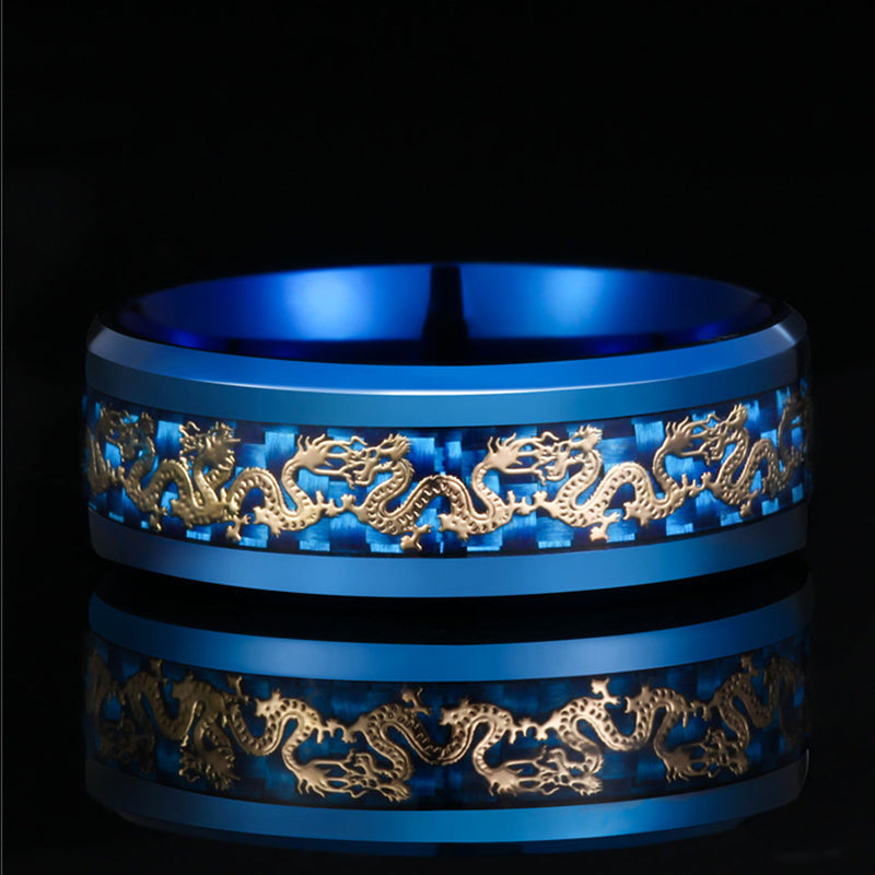 Classic Chinese Dragon Signet Ring for Men - Befez