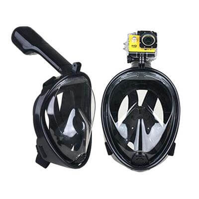 Clear Full Face Scuba Diving Mask with Ear Plugs