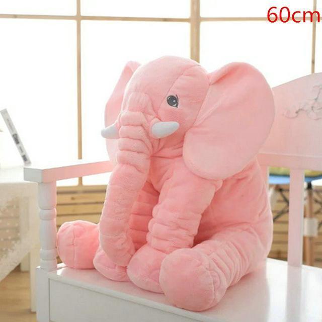 Cuddly Soft Elephant Baby Pillow