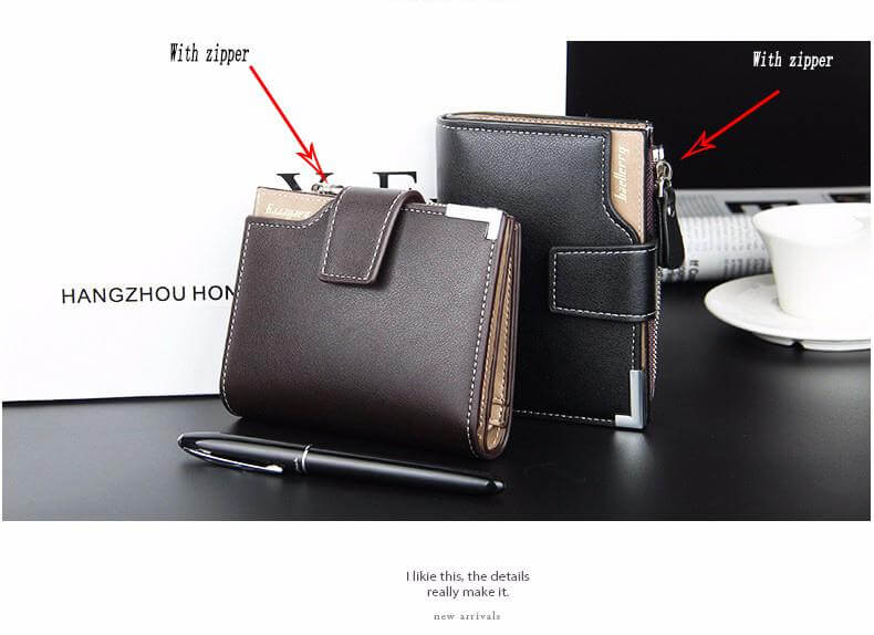Slim Men's Leather Clutch Wallet